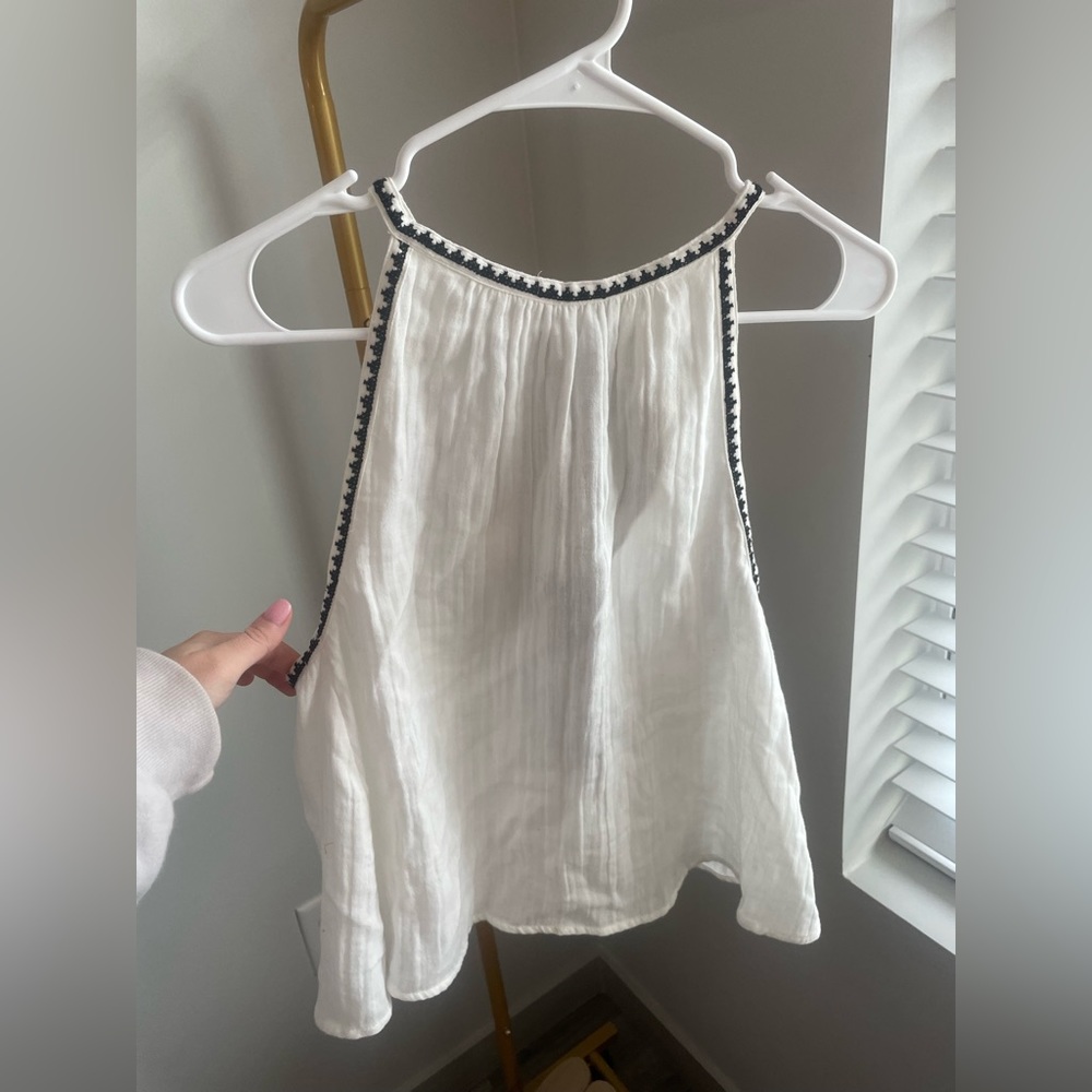 Zara embroidered top